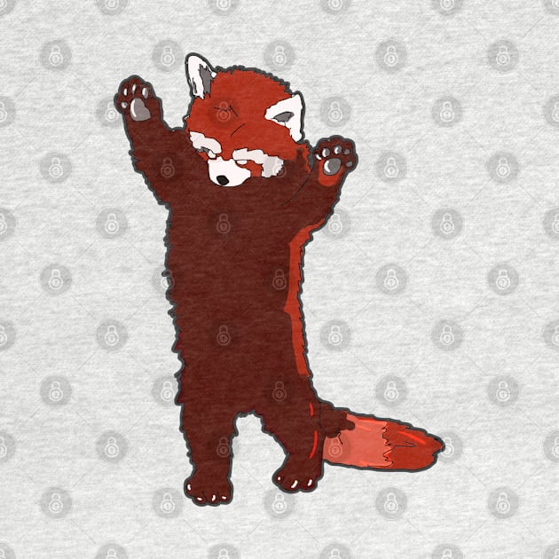 Red Panda goes Roar by silentrob668